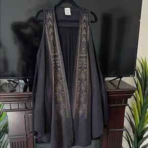 Vocal Black Vest with Gold Accents